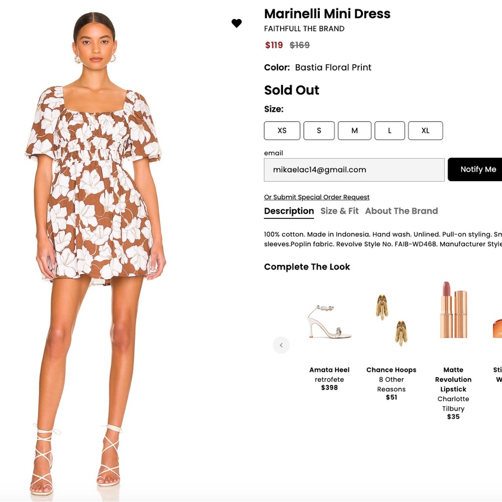 Faithfull The Brand Floral Mini Dress